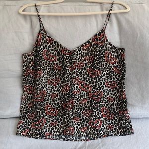 Equipment Leopard Hearts Silk Cami S